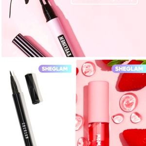 Fleek long lasting Liquid Eyeliner, Jelly Wow Hydrating Lip Oil-Berry Involved